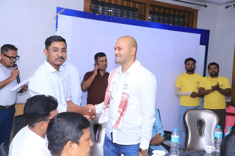 Felicitation on stage